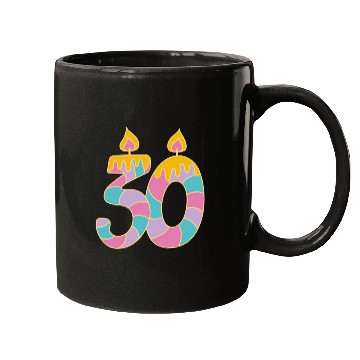 Discover Happy Birthday 30th Age Number Mugs