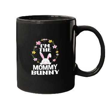 Discover I Am Mommy Easter Bunny Flower Wreath Easter Mugs