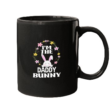 Discover I Am Daddy Easter Bunny Flower Wreath Easter Mugs