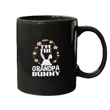 Discover I Am Grandpa Easter Bunny Flower Wreath Easter Mugs