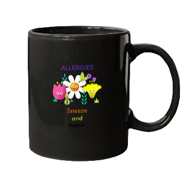 Discover Allergies Sneeze and Repeat Mugs