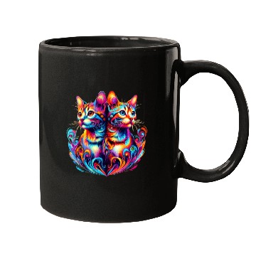 Discover Bengal Kittens Colorful Cats Mugs