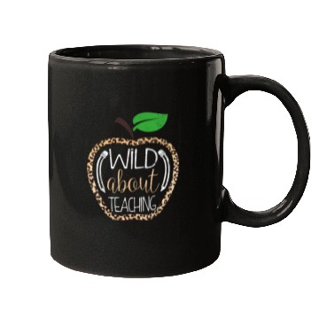 Discover Wild About Teaching Leopard Print School Teacher Mugs