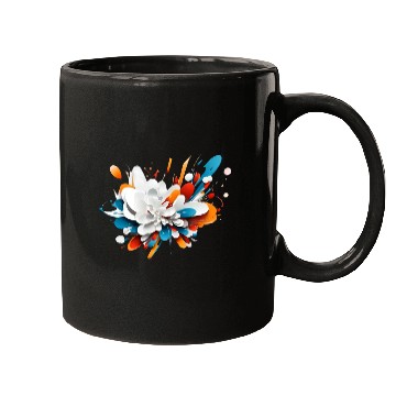 Discover Abstract flower Mugs