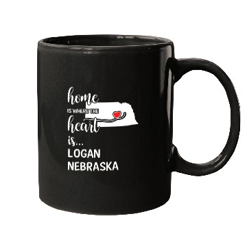 Discover Logan County Nebraska Is Where My Heart Is Gift Mugs