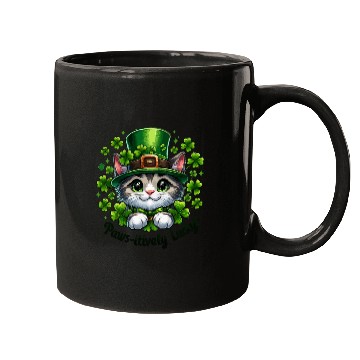 Discover Paws itively Lucky Festive Cat with St Patrick s Mugs