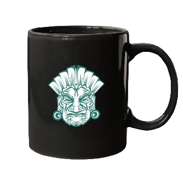 Discover Ancient Mythical Portrait Amerindian Warrior Mugs