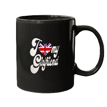 Discover UKI Love My British Girlfriend Mugs