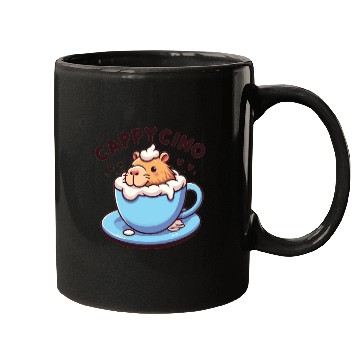 Discover Cappyccino Capybara Coffee Cappuccino Mugs