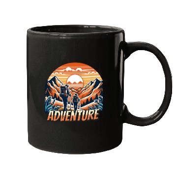 Discover Hiking Outdoor Camping Adventure Mugs