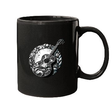 Discover Retro Style Guitar for Guitarists Mugs