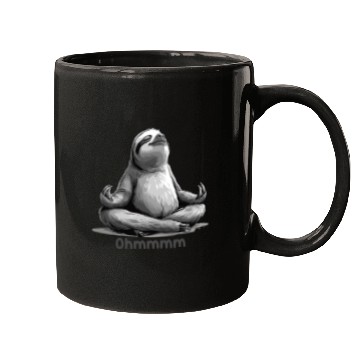 Discover Yoga Sloth Relaxation Chill Chilling Meditation Mugs