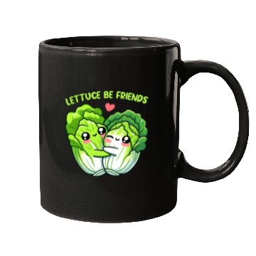 Discover Lettuce Be Friends | Vegan Food Mugs