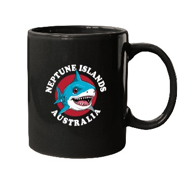 Discover Great White Shark Neptune Islands Mugs