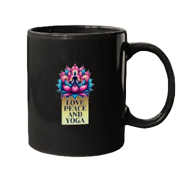 Discover Vibrant Lotus Illustration Mugs