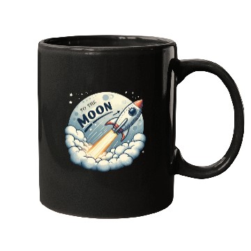 Discover To The Moon Mugs