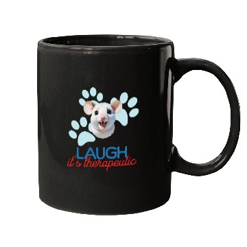 Discover Cute Mouse Minimalist Style Laugh it's therapeutic Mugs