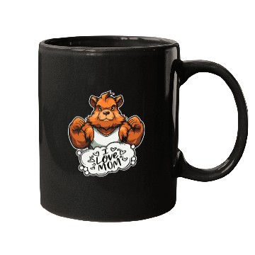 Discover Guinea Pig Cavy Mother I Love Mom Mugs