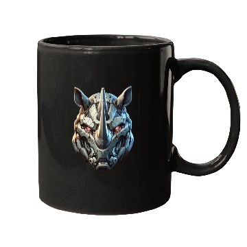 Discover Rhinoceros mech Mugs