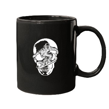 Discover Snowboarding Skull Skeleton Big Mountain Boarding Mugs