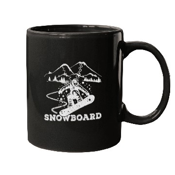 Discover Snowboarding Freestyle Big Mountain Boarding Mugs