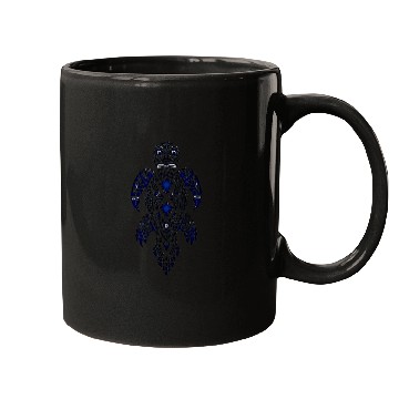 Discover Turtle Tribal Blue Turtle Mugs