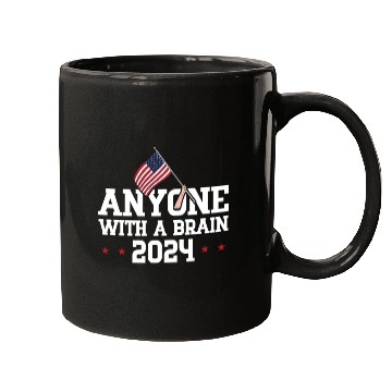 Discover 2024 Brain Vote Democracy Anti-Trump Mugs