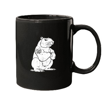 Discover Capybara Biceps Tattoo I Love Mom Mugs