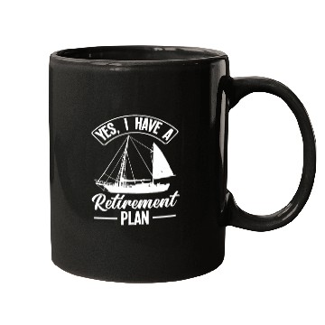 Discover Sailor Sailing Pension Pensioner Retirement Plan Mugs