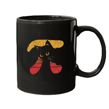 Discover Funny Black Cat Pi Day Mugs