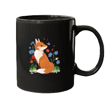 Discover Fox Cottagecore Naturecore Children Mugs