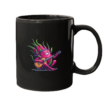 Discover Dragon Fruit Jam: Playing the Guitar Mugs