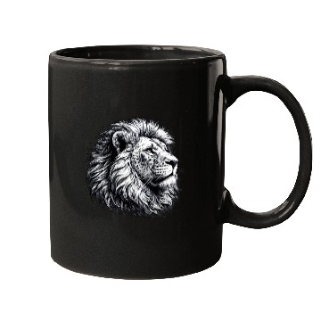 Discover Lion Face Mugs