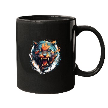 Discover Angry Tiger Mugs