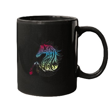 Discover Mystical Rainbow Unicorn Art Mugs