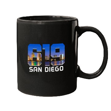 Discover San Diego 619 Area Code California Mugs