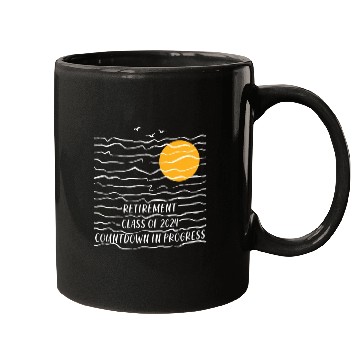 Discover 2024 Retirement Countdown Beach Mugs