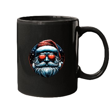 Discover Modern Santa Claus Cyber Punk design Funny Gift Mugs