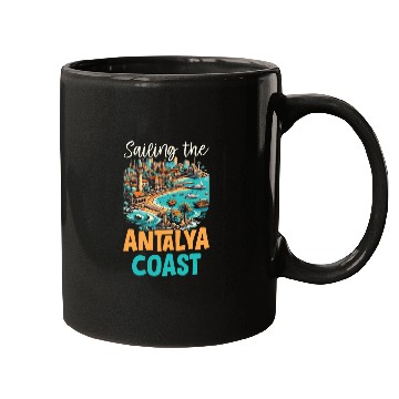 Discover Antalya Turkey Travel Vacation I Love Turkey Mugs