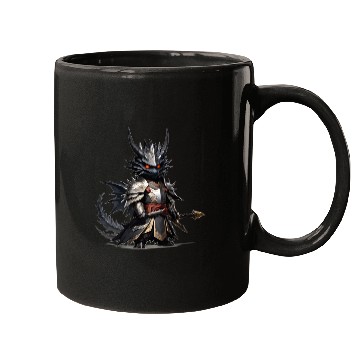 Discover Chibi dragonwarrior in Full armor Mugs