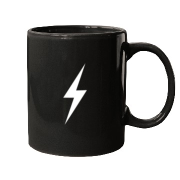 Discover White Lightning bolt Mugs