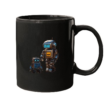 Discover Two robot friends Mugs