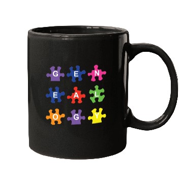 Discover Genealogy Jigsaw Puzzle Pieces Mugs