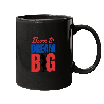 Discover Red and Blue baseball Typography Mugs 2