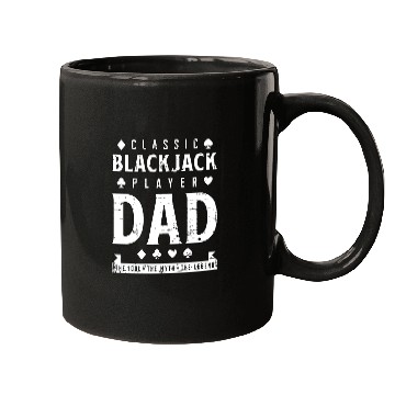 Discover Classic Blackjack Player Dad The Idol Playing Card Mugs