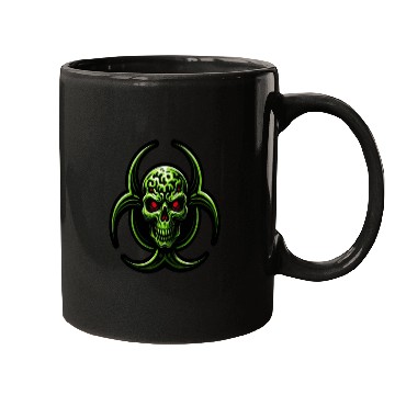 Discover Green Biohazard Zombie Alien Mugs