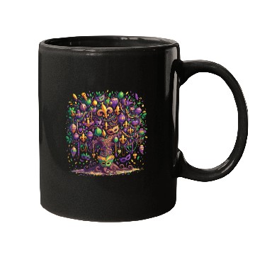 Discover Mardi Gras Tree Beads Carnival Festival Mugs