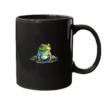 Discover Whimsical frog cartoon fantasyinspired style Mugs