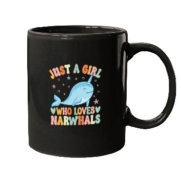 Discover Narwhal Girl Narwhal Lover Mugs