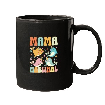 Discover Groovy Narwhal Mom Narwhal Lover Mugs